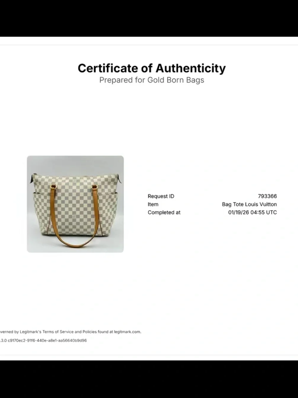 Louis Vuitton Beige/Gray Damier Azur Totally MM